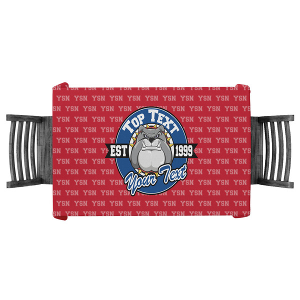 Custom School Mascot Tablecloth - 58"x58" (Personalized)