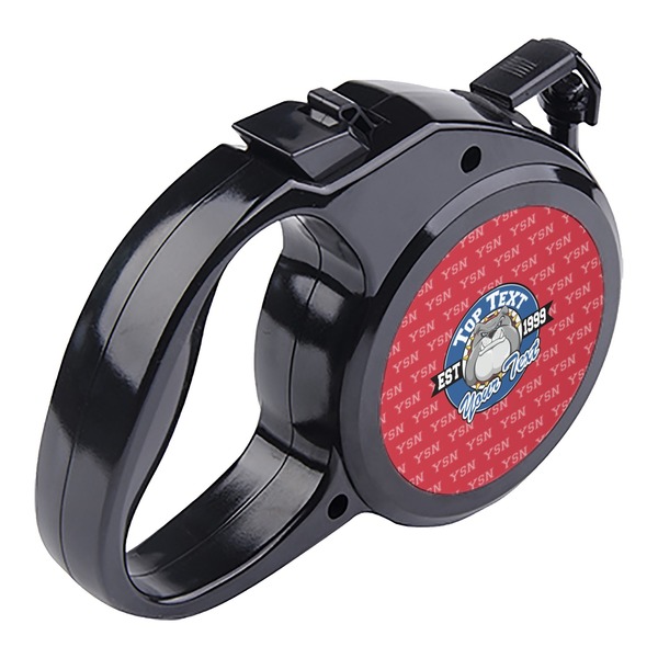 School Mascot Retractable Dog Leash - Angle