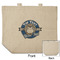 School Mascot Reusable Cotton Grocery Bag - Front & Back View