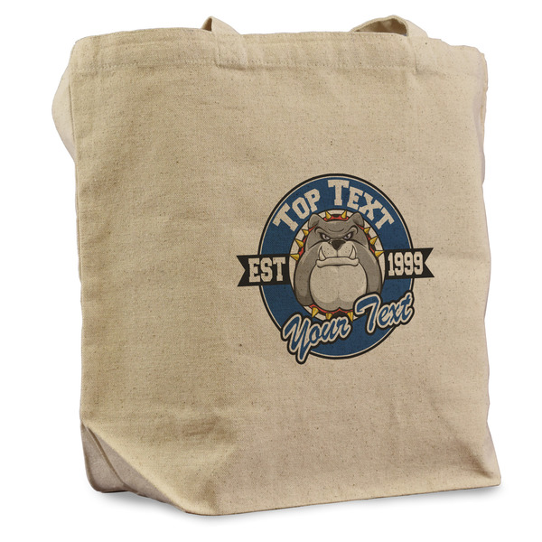 Custom School Mascot Reusable Cotton Grocery Bag (Personalized)