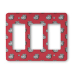 School Mascot Rocker Style Light Switch Cover - Three Switch