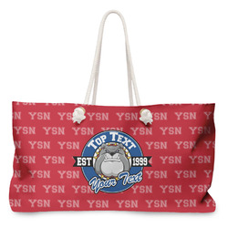 School Mascot Large Tote Bag with Rope Handles (Personalized)
