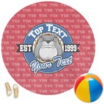 School Mascot Round Beach Towel (Personalized)