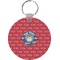 School Mascot Round Plastic Keychain (Personalized)