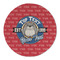 School Mascot Round Linen Placemat (Personalized)