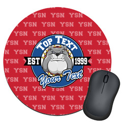 School Mascot Round Mouse Pad (Personalized)
