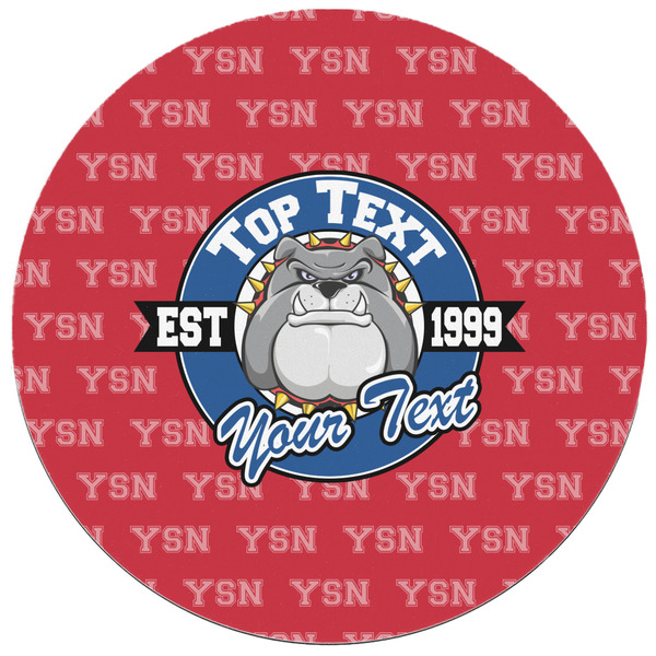 School Mascot Round Mousepad - APPROVAL