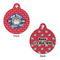 School Mascot Round Pet Tag - Front & Back