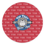 School Mascot Round Stone Trivet (Personalized)