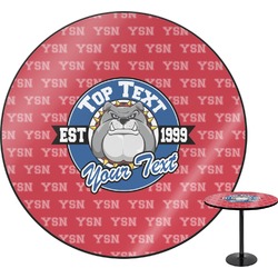 School Mascot Round Table - 24" (Personalized)