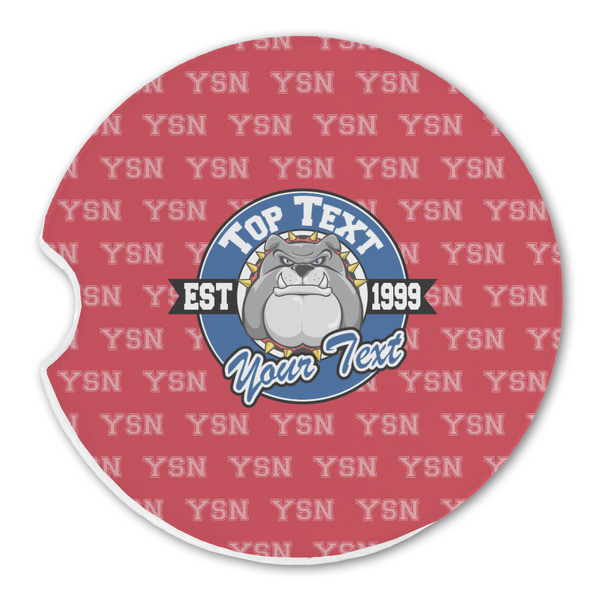 Custom School Mascot Sandstone Car Coaster - Single (Personalized)