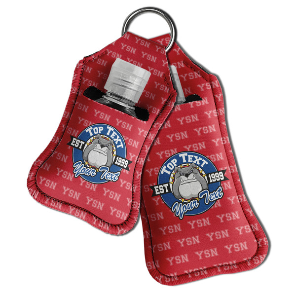 School Mascot Sanitizer Holder Keychain - Both in Case (PARENT)