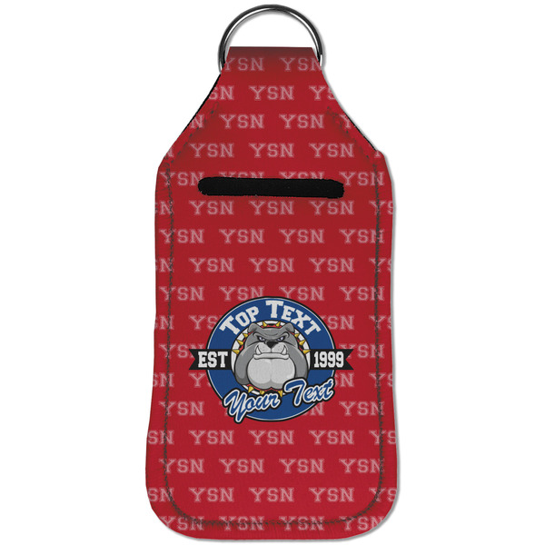 School Mascot Sanitizer Holder Keychain - Large (Front)