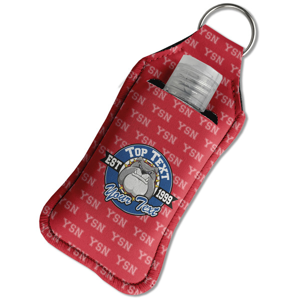 School Mascot Sanitizer Holder Keychain - Large in Case