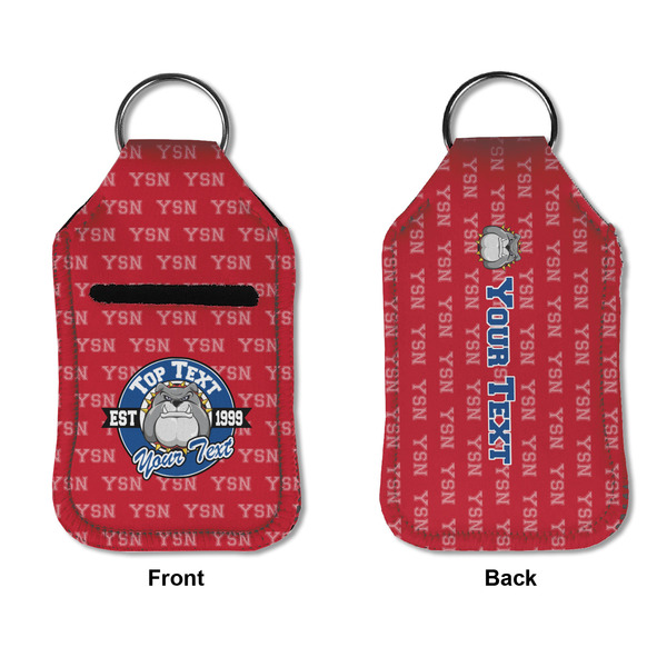 School Mascot Sanitizer Holder Keychain - Small APPROVAL (Flat)