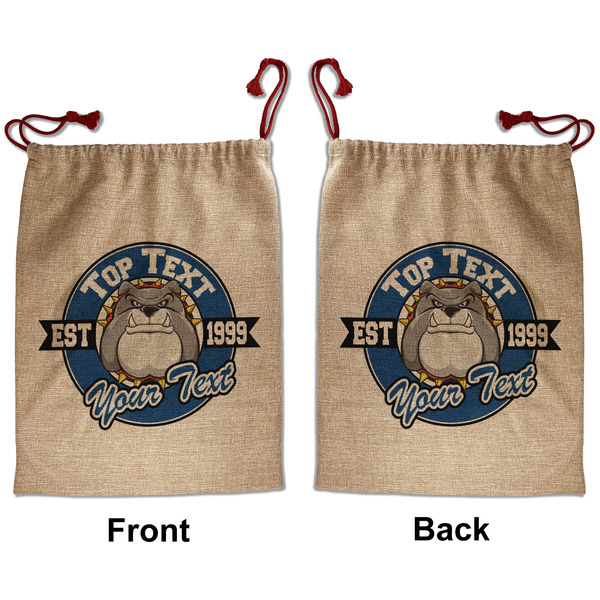 Custom School Mascot Santa Sack - Front & Back (Personalized)