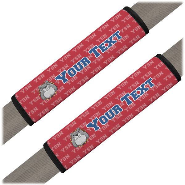 Custom School Mascot Seat Belt Covers (Set of 2) (Personalized)