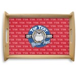 School Mascot Natural Wooden Tray - Small (Personalized)
