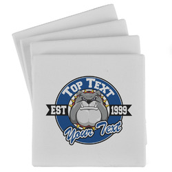 School Mascot Absorbent Stone Coasters - Set of 4 (Personalized)