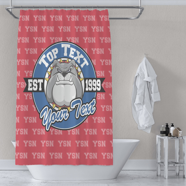 School Mascot Shower Curtain Lifestyle