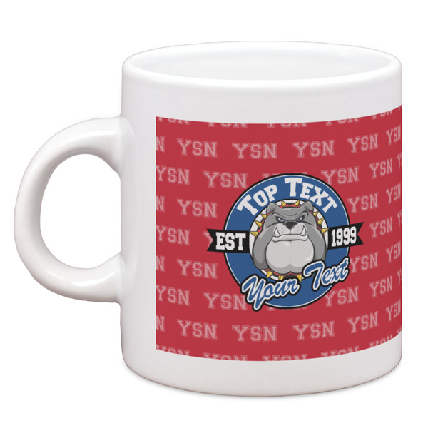 Custom School Mascot Espresso Cup (Personalized)