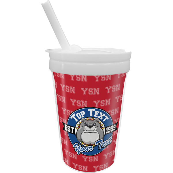 Custom School Mascot Sippy Cup with Straw (Personalized)