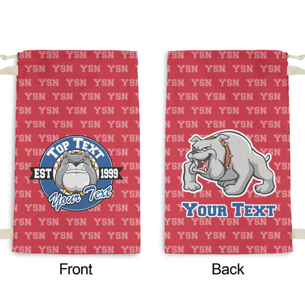 School Mascot Small Laundry Bag - Front & Back View