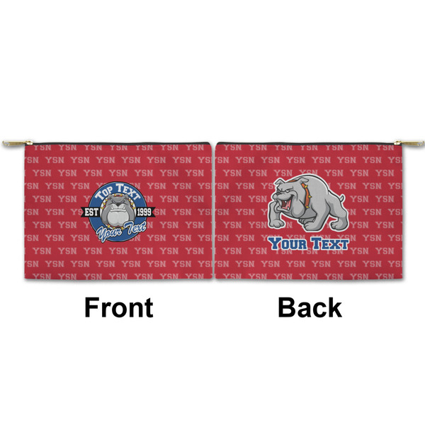 School Mascot Small Zipper Pouch Approval (Front and Back)