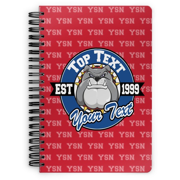 Custom School Mascot Spiral Notebook (Personalized)