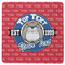 School Mascot Square Rubber Backed Coaster (Personalized)