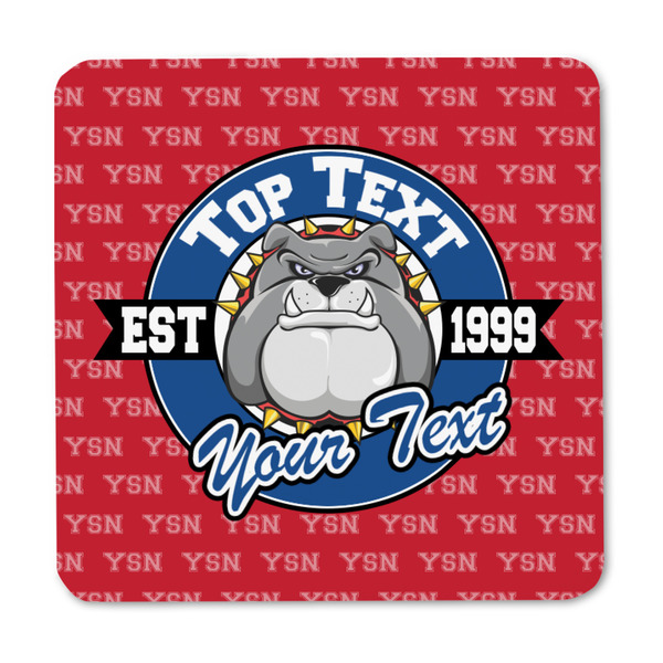 School Mascot Square Fridge Magnet - FRONT