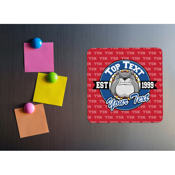 School Mascot Square Fridge Magnet - LIFESTYLE