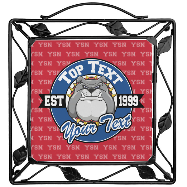 Custom School Mascot Square Trivet (Personalized)