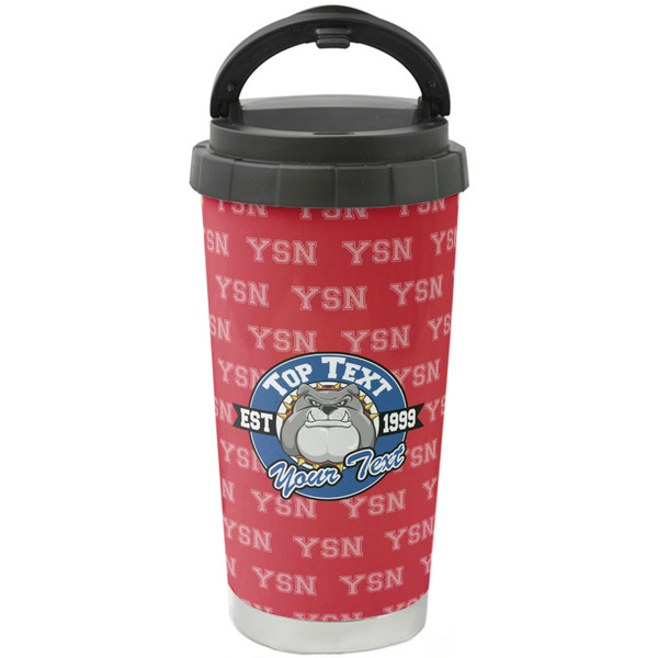 Custom School Mascot Stainless Steel Coffee Tumbler (Personalized)