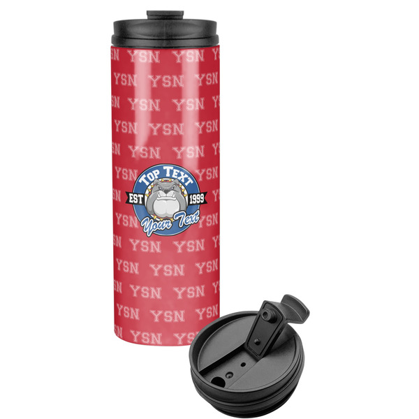 Custom School Mascot Stainless Steel Skinny Tumbler (Personalized)