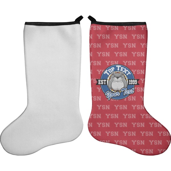 School Mascot Stocking - Single-Sided - Approval