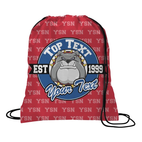 Custom School Mascot Drawstring Backpack - Medium (Personalized)