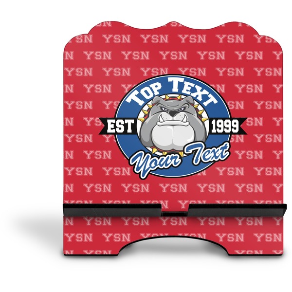 School Mascot Stylized Tablet Stand - Front without iPad