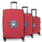 School Mascot 3 Piece Luggage Set - 20" Carry On, 24" Medium Checked, 28" Large Checked (Personalized)