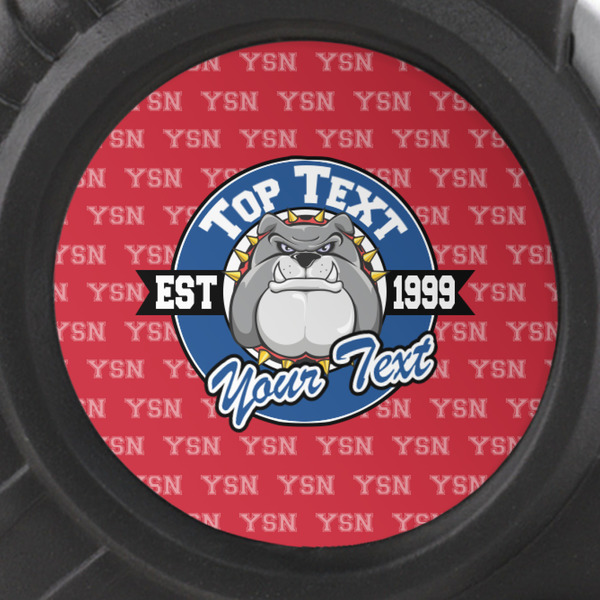 School Mascot Tape Measure - 25ft - detail