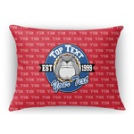School Mascot Rectangular Throw Pillow Case (Personalized)