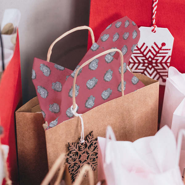 School Mascot Tissue Paper - In Gift Bag