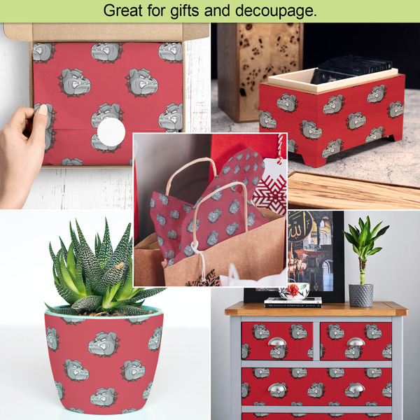 School Mascot Tissue Paper - In Use Collage