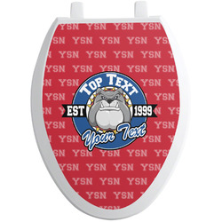 School Mascot Toilet Seat Decal - Elongated (Personalized)