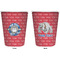 School Mascot Trash Can White - Front and Back - Apvl