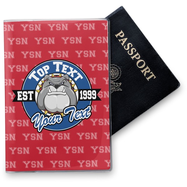 Custom School Mascot Vinyl Passport Holder (Personalized)