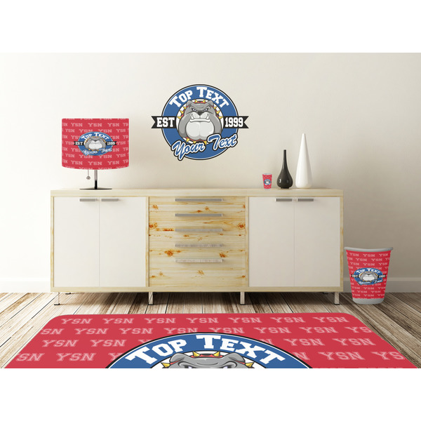 School Mascot Wall Graphic Decal Wooden Desk
