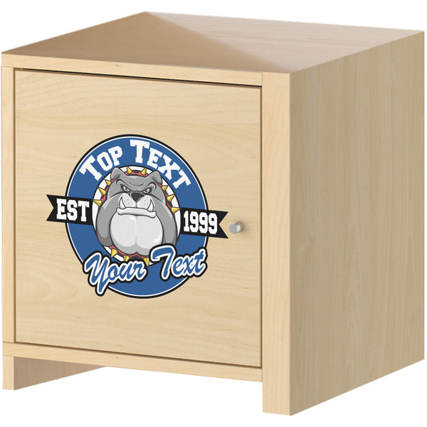 School Mascot Wall Graphic on Wooden Cabinet