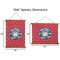 School Mascot Wall Hanging Tapestries - Parent/Sizing