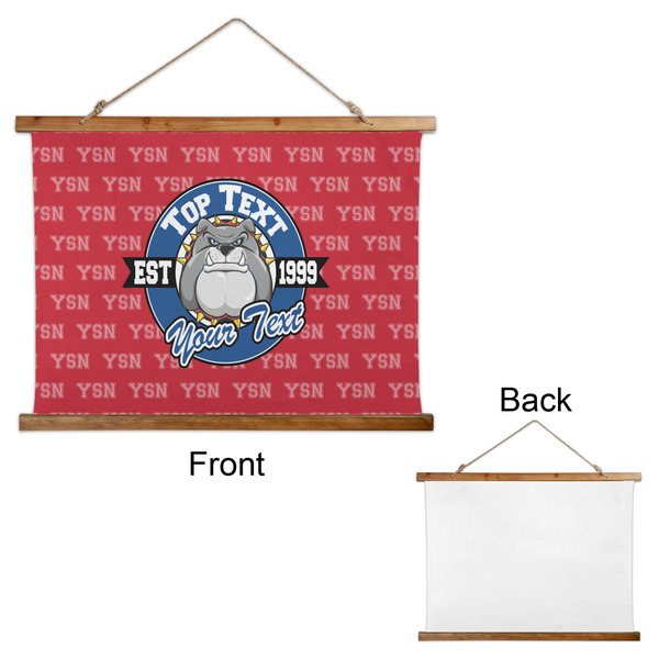 School Mascot Wall Hanging Tapestry - Landscape - APPROVAL